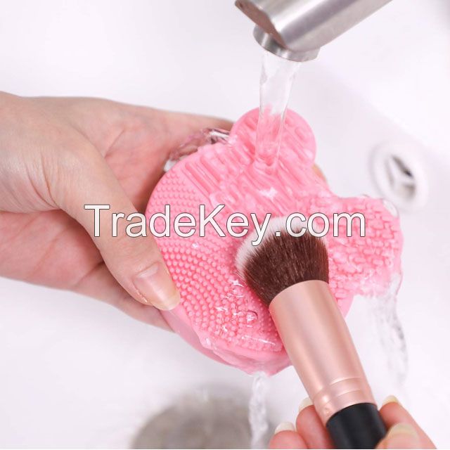 Make Up Washing Brush Gel Cleaning Mat Hand Tool Foundation Makeup Brush Scrubber Board Silicone Makeup Brush Cleaner Pad