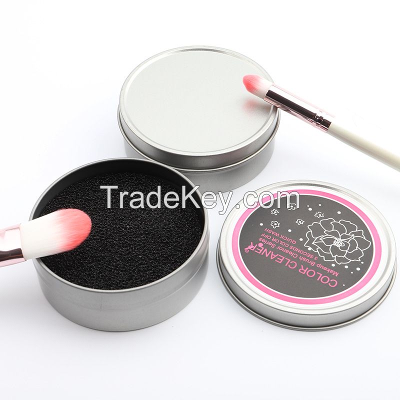 Free Shipping to India Make Up Make-Up Cosmetic Brush Cleaner Sponge Tools Private Label Makeup Brush Color Cleaner