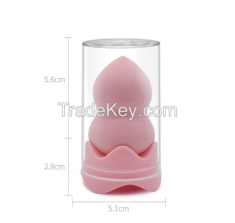 HDI Wholesale beauty makeup blender sponge egg set with packaging beter makeup sponge with handle