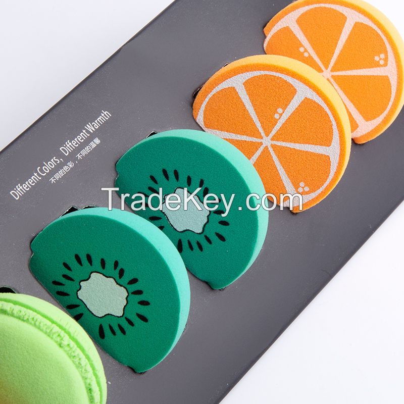 Beauty Facial Sponge Private Label Makeup Sponge Set Fruit Shape Powder Puff