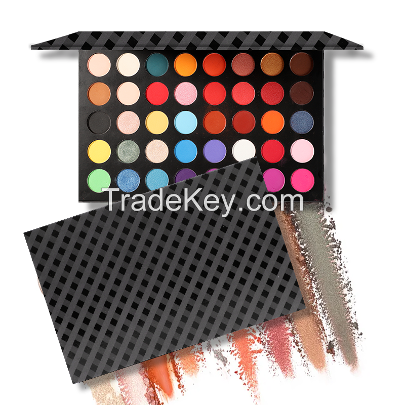 Custom Logo 35colors Private Label Eyeshadow Packaging Square Palette