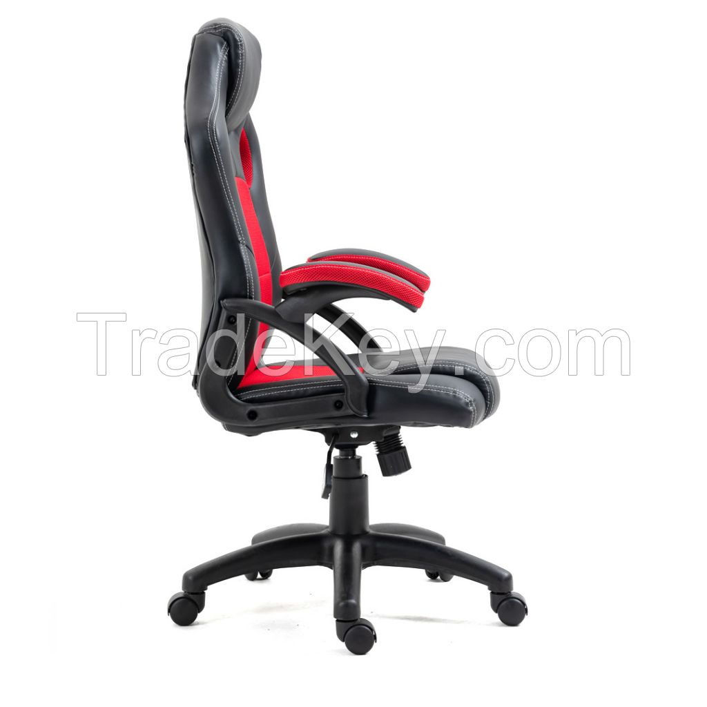 High Quality Ergonomic Comfortable Executive Manager Home Office Leather and Mesh Height Adjustable Swivel Office Chair