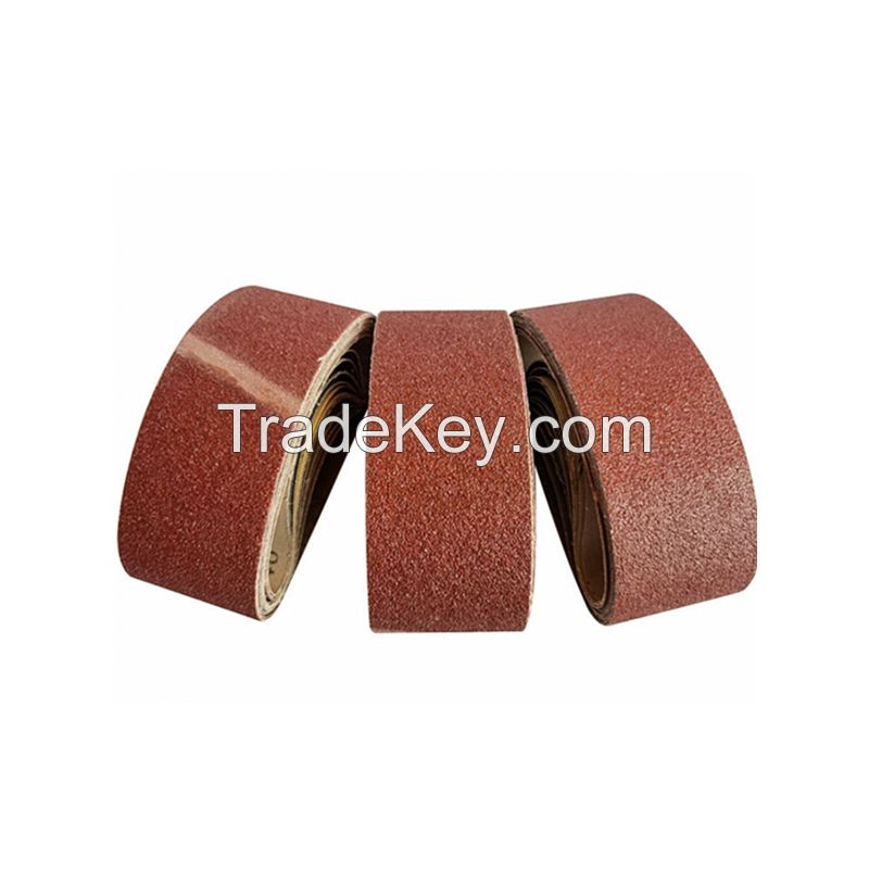 alumina 100*610mm sanding belt with grit size P36 P40 P60 P80 P120