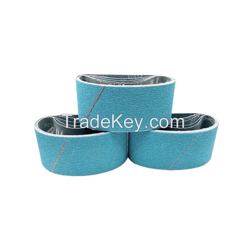 alumina 100*610mm sanding belt with grit size P36 P40 P60 P80 P120