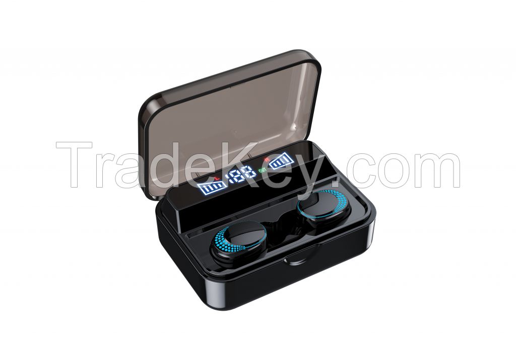 S590b Mini Wireless Bluetooth headset 5.0tws binaural waterproof charge digital display charging chamber to ear