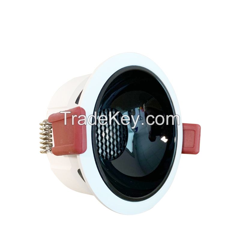 Hot Selling 7W/12W/15W/20W AC220-240V 2700K-5000K Beam Angle 60degree CRI&gt;90 Anti-Glare Spotlight COB LED Ceiling Light