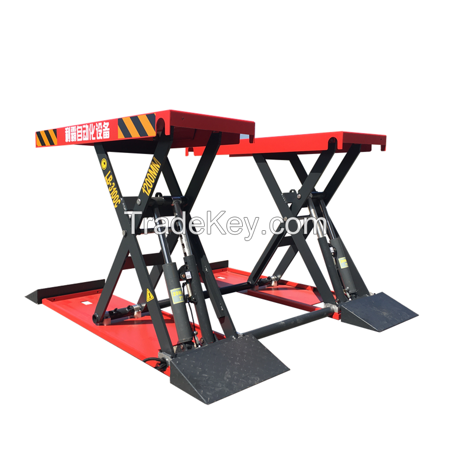 Scissor Car Lift LIBA 4000kg Cheap Auto Shop Hydraulic Garage Portable Car Lifting Machine 