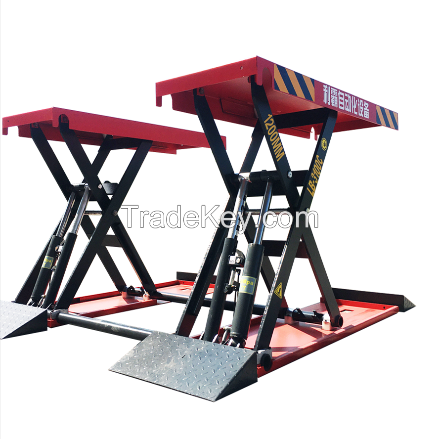 Scissor Car Lift LIBA 4000kg Cheap Auto Shop Hydraulic Garage Portable Car Lifting Machine 