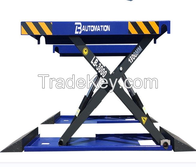 4 Tons Hydraulic Auto Car Scissor Lift Opposite Support 4 Cylinders Car Hoist for Sale