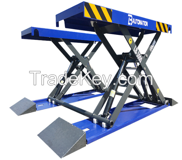 4 Tons Hydraulic Auto Car Scissor Lift Opposite Support 4 Cylinders Car Hoist for Sale