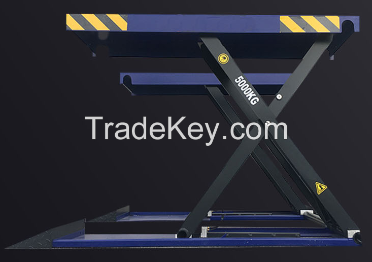 5000 kg Auto Middle Lifting Machine Hydraulic Scissor Car Lift 