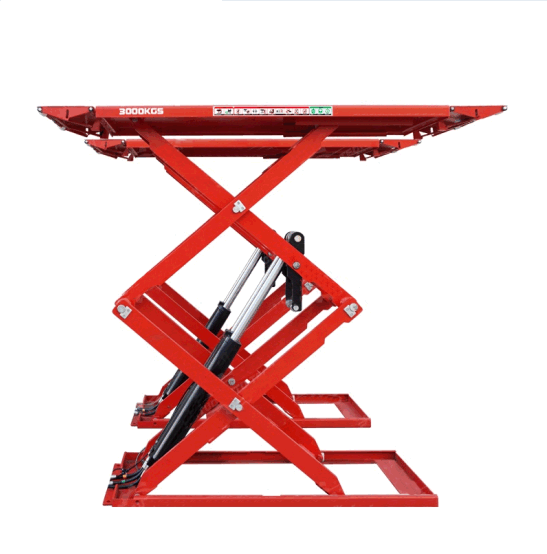 Scissor Car Lift LIBA Garage Equipment Hydraulic 3.0 Tons Scissor Car Lift