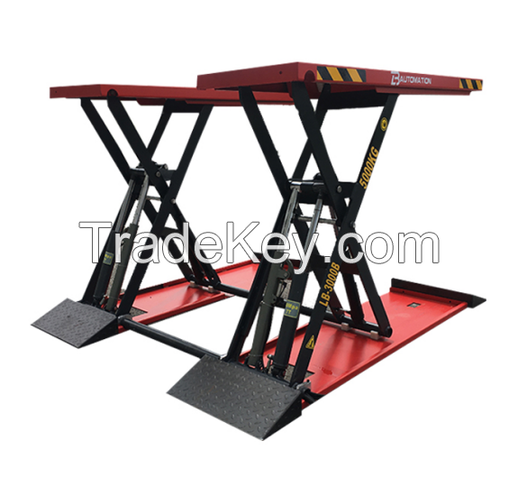 4000kg Car Elevator Opposite Cylinder Customized Scissor Lift