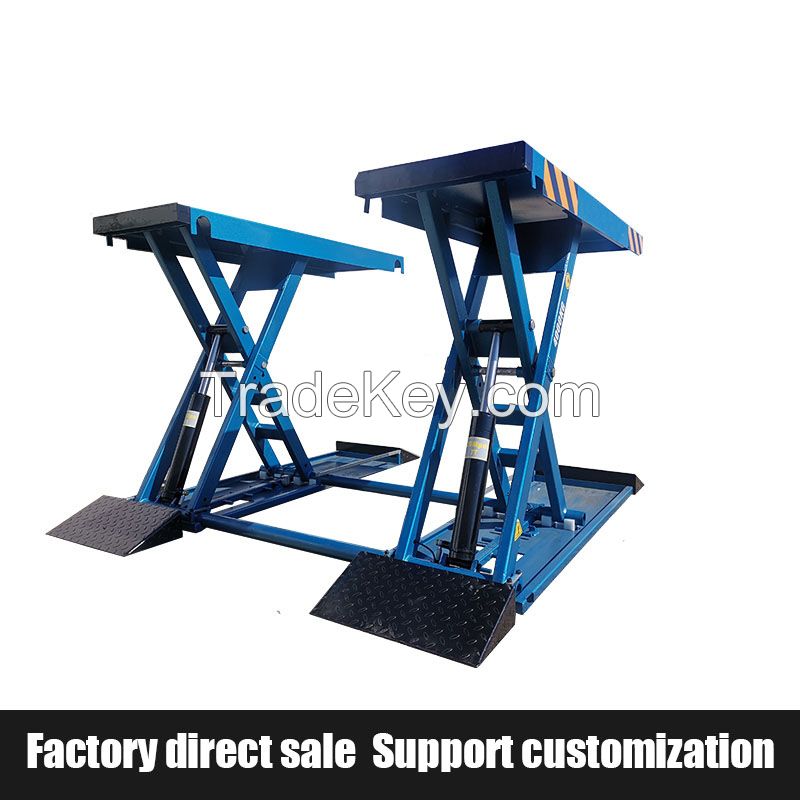 4000KG Electric Car Scissor Lift Car Elevator for Garage  and Wash Shop