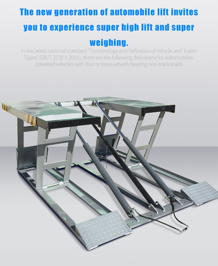 Car Lift LIBA 1m height 4t capacity Scissor Car Lift used Vehicle Repair