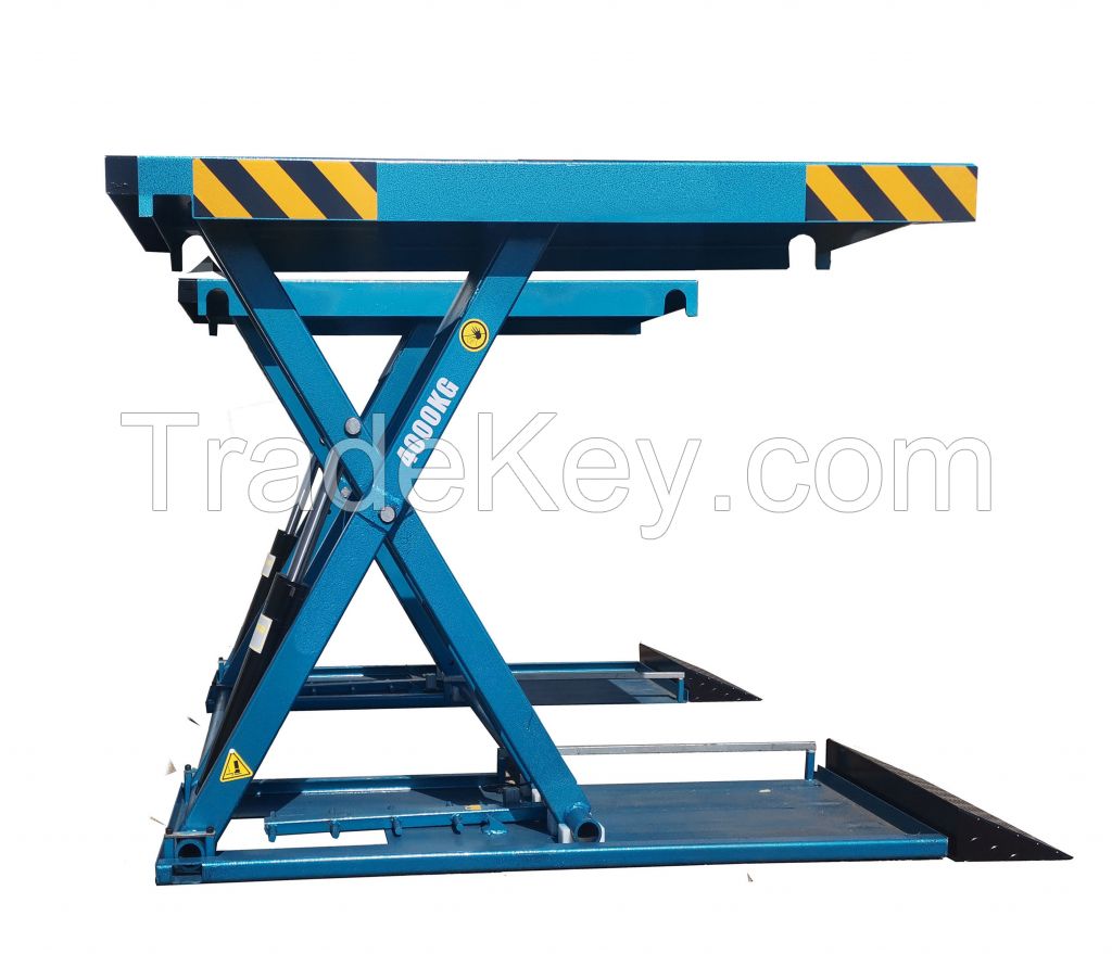 4000KG Hydraulic car lift for service station ce scissor car lift  