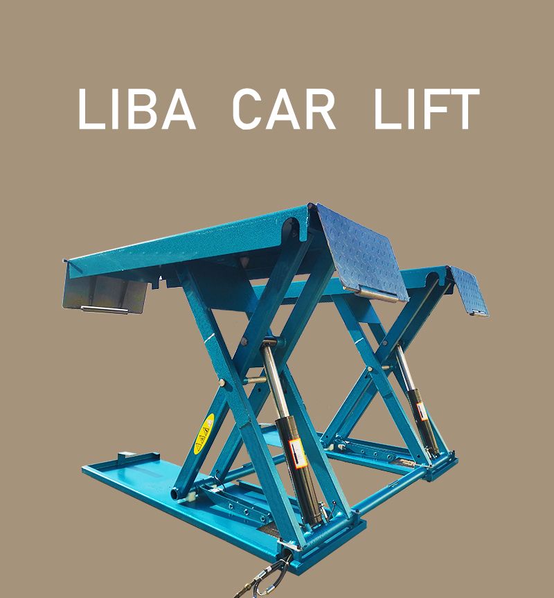 4 Ton Scissor Car Lift for Tire Repair Shop Vehicle Scissor  Car Elevator