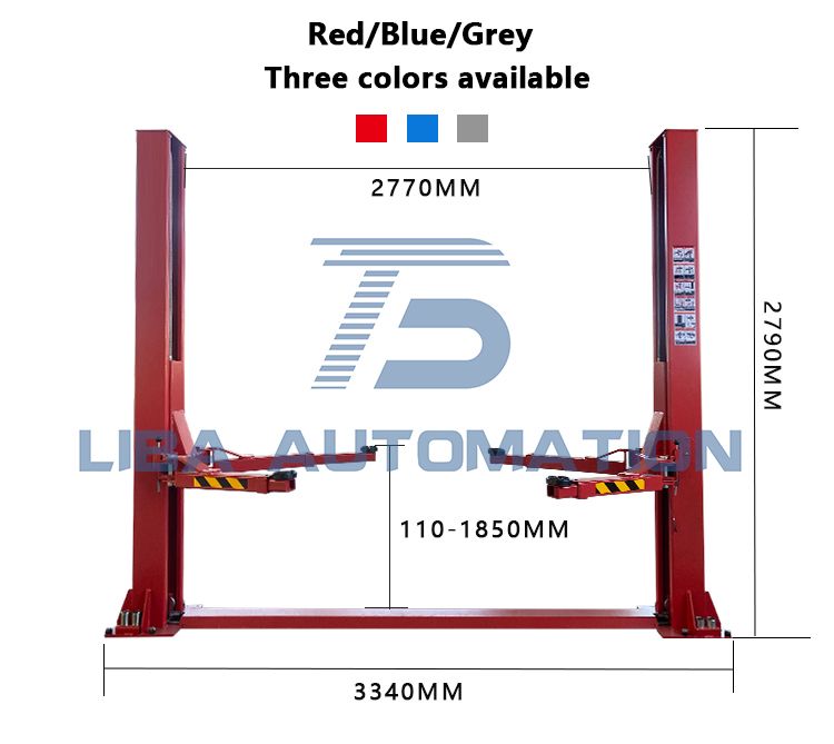 Car Lift LIBA Customized Parking Equipment 2 Post Car Parking Lift