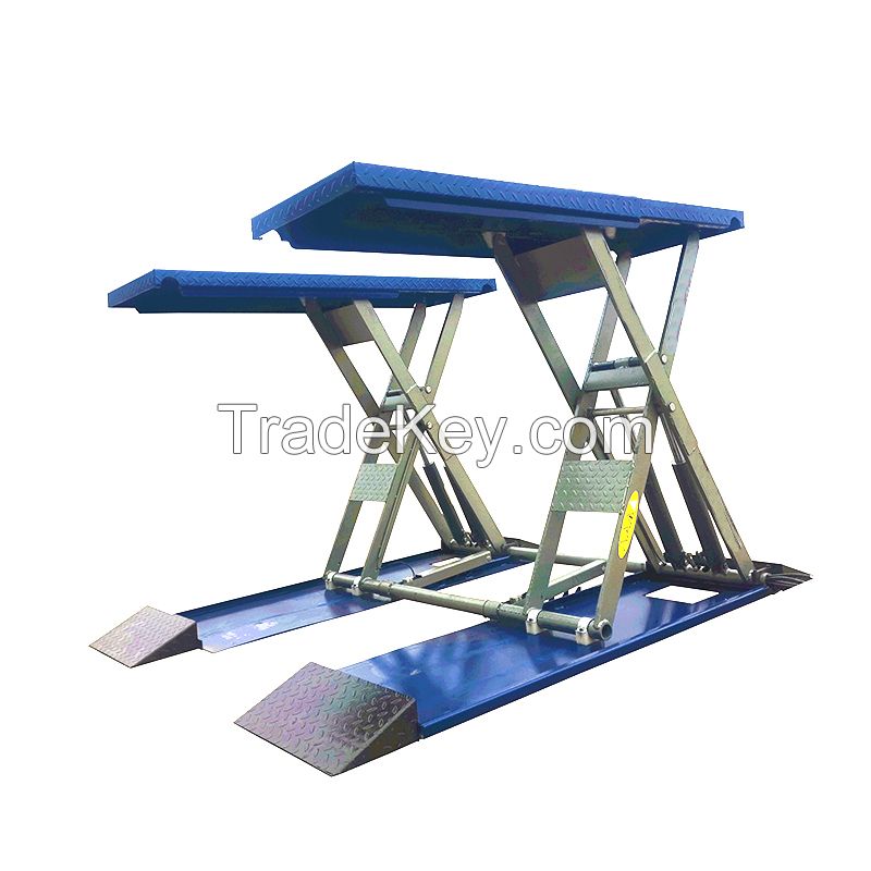 5000KG Hot Sale scissor car lift Professional 4 Cylinders  Car elevator