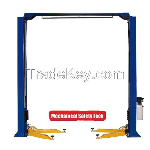 9000lbs Both Side Manual Release Clear Floor Two Post Car Lift 