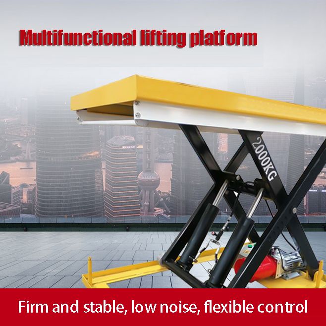 Lifting Platform LIBA 2000kg Heavy Duty Portable Hydraulic Scissor Lift Aerial Work Lifting Platform