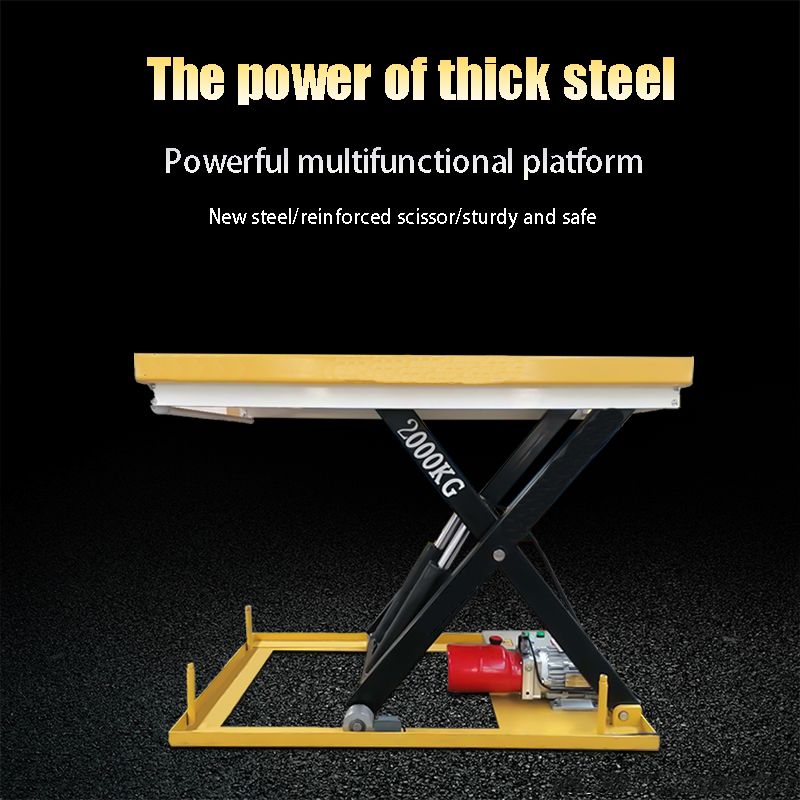 Lifting Platform LIBA 2000kg Heavy Duty Portable Hydraulic Scissor Lift Aerial Work Lifting Platform