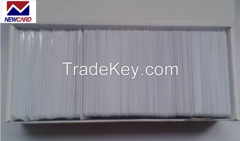 Newcard PVC double side printing inkjet white card thermal blank card