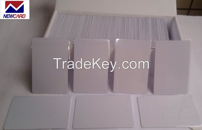 Newcard PVC double side printing inkjet white card thermal blank card