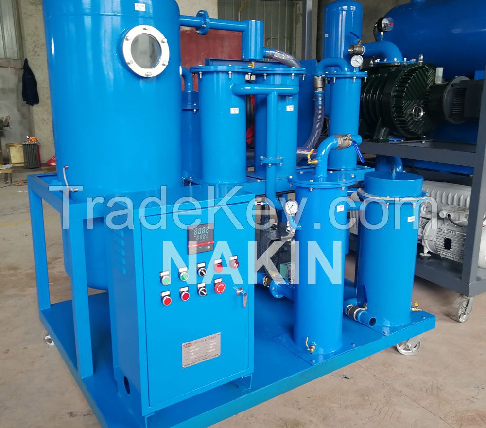 TYA Lubricating Oil Purifier Mechanical Oil Hydraulic Oil Compressor Oil Turbine Oil Refrigerator Oil Filtration Machine for Used Oil Recycling