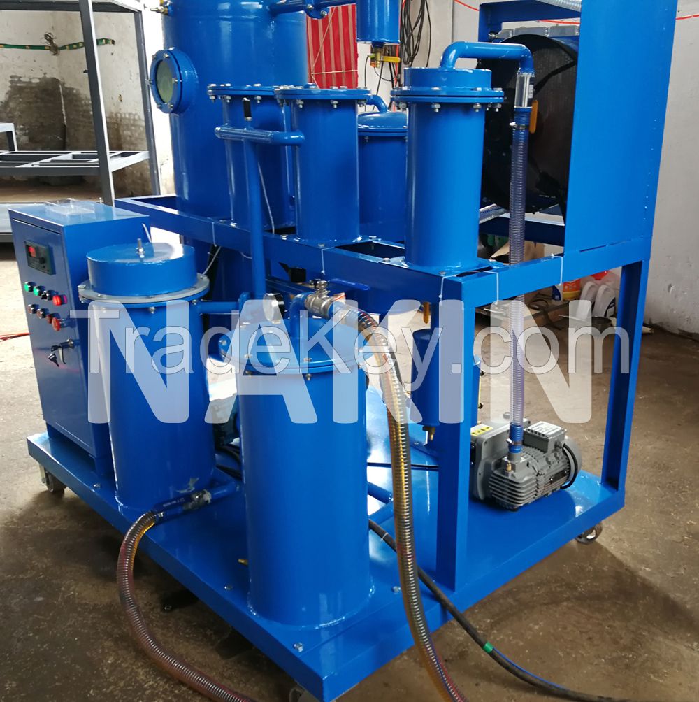 TYA Lubricating Oil Purifier Mechanical Oil Hydraulic Oil Compressor Oil Turbine Oil Refrigerator Oil Filtration Machine for Used Oil Recycling