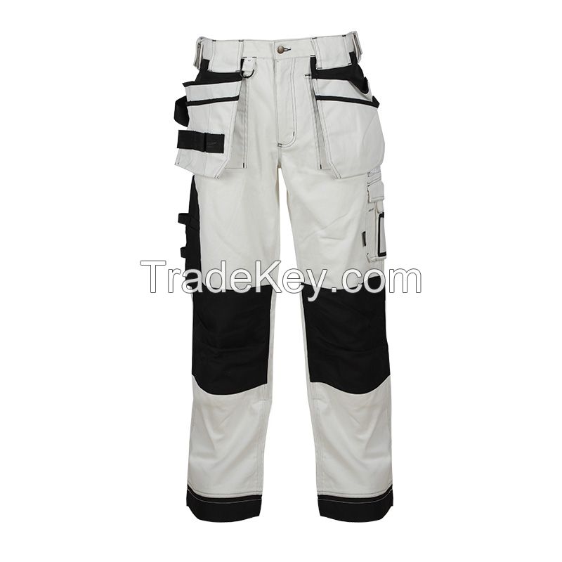 High quality men stretch cargo work pants with side pockets