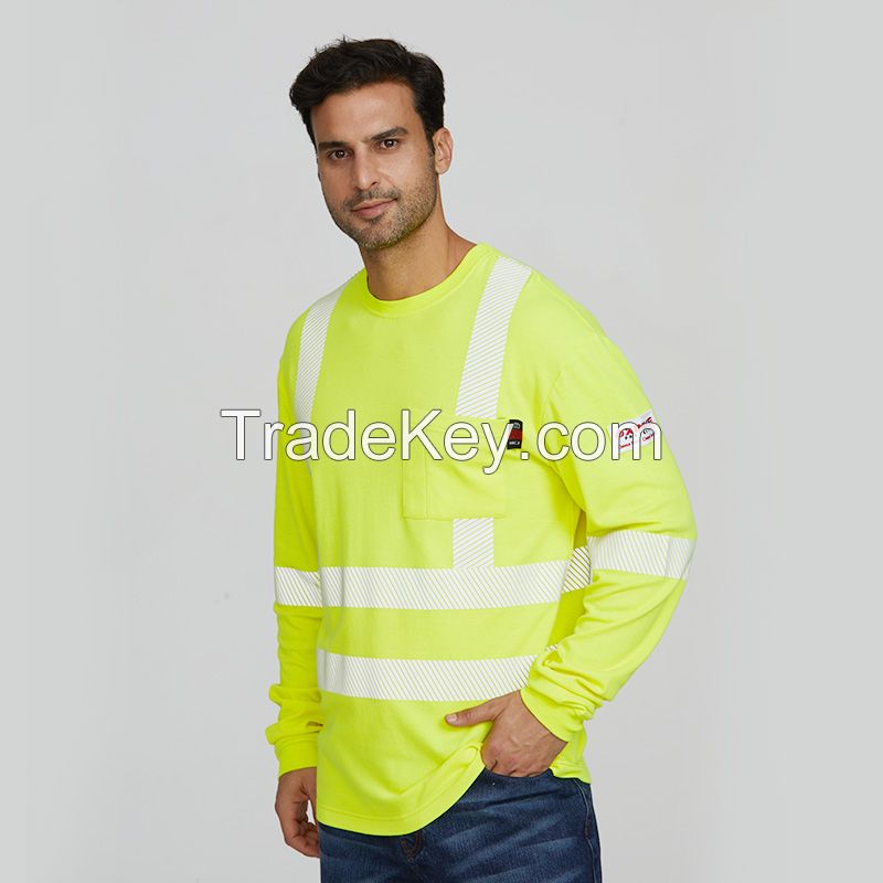 custom logo cotton construction uniform clothing hi vis work shirts