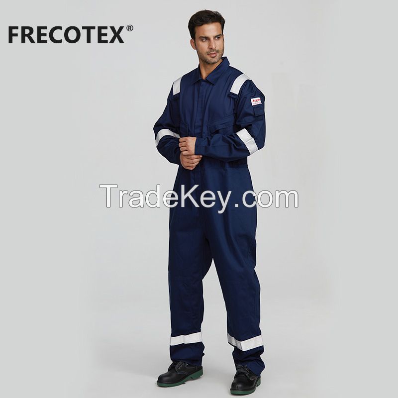 XINKE 100% cotton fr coverall workwear fire resistant workers fireproofing work clothes