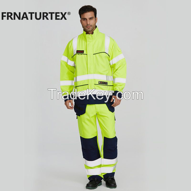 Aramid arc flash welding suits flame resistant fireproof suit for welder workwear