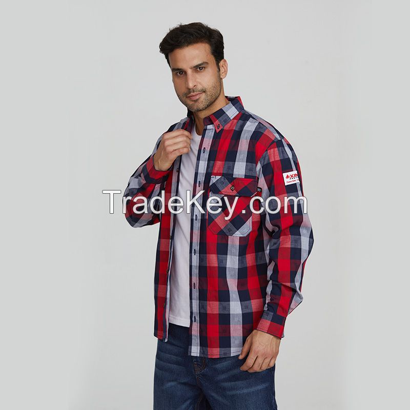 Wholesale Mens Flame Resistant Welding Shirt For Industry Workwear