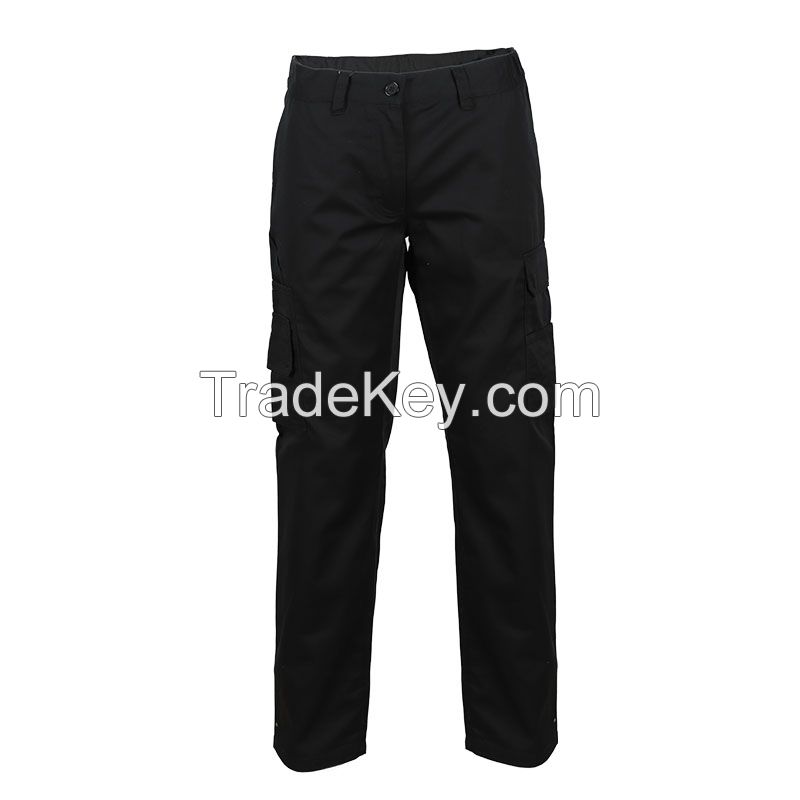 Wholesale black safety work cargo pants trousers for man