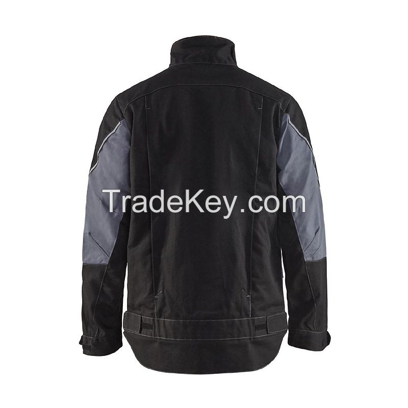 Custom men grey wear light polyester work jacket