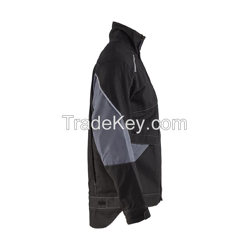 Custom men grey wear light polyester work jacket