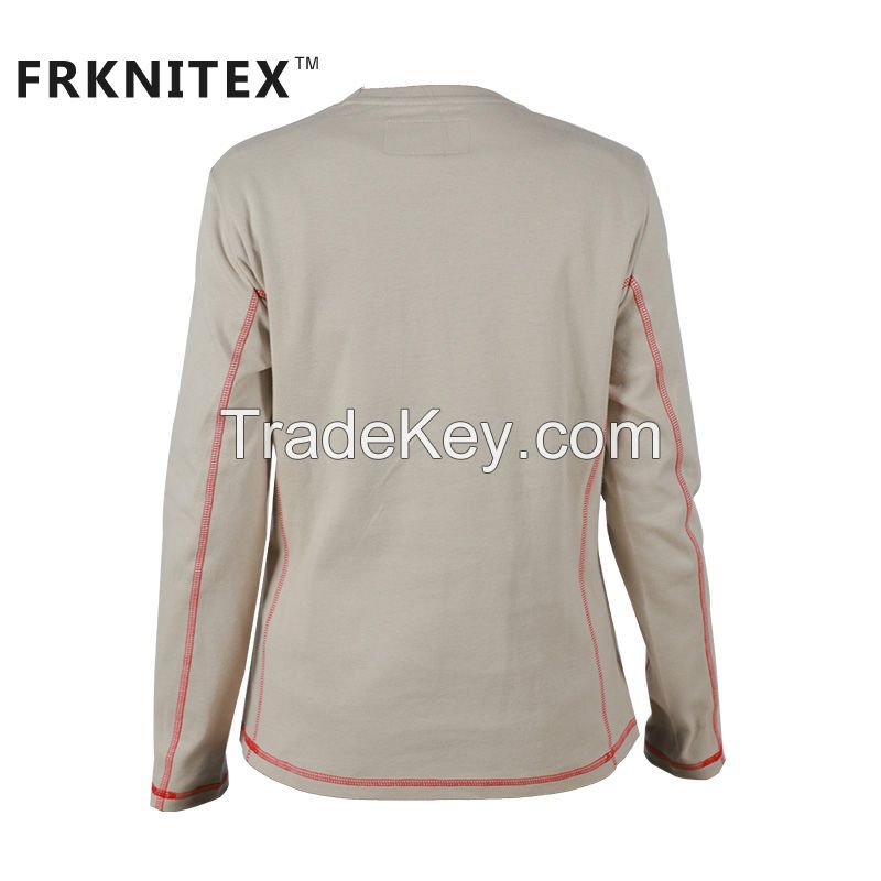 Custom Women Cotton Work Flame Resistant Working Fire Retardant Workwear Welding Safety Work Shirt