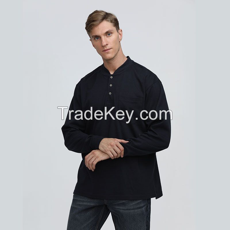 Custom Men Long Sleeve Work Wear Mechanic Work Shirt