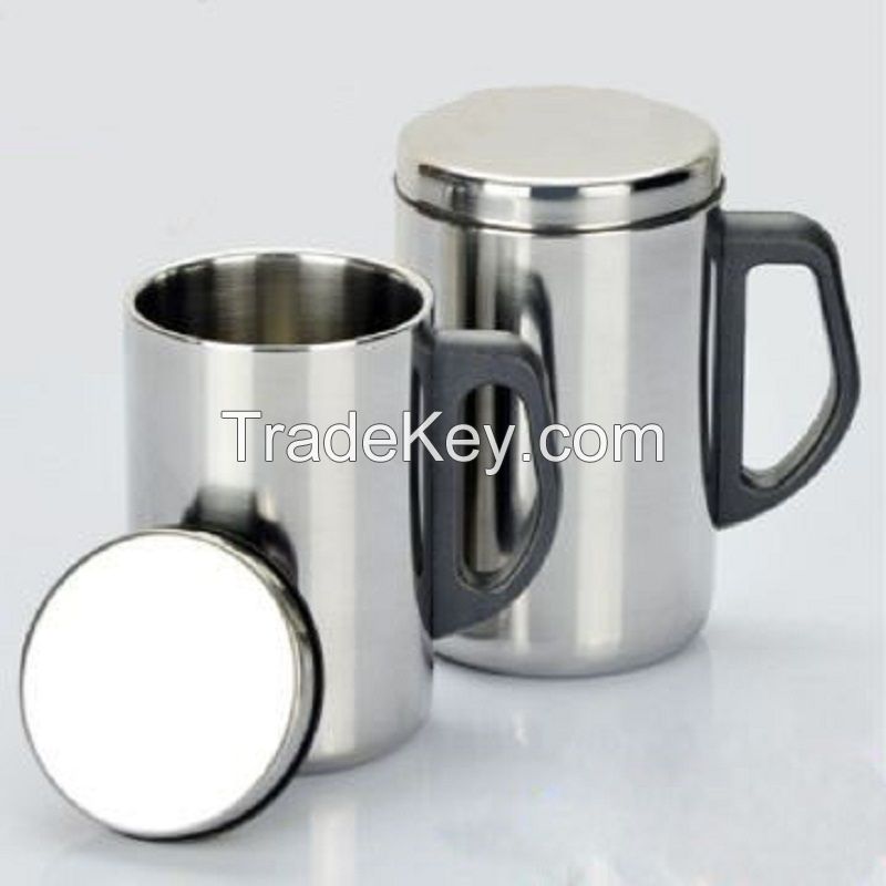 Double Wall Stainless Steel Vacuum Insulation Travel Mug Water Coffee Cup