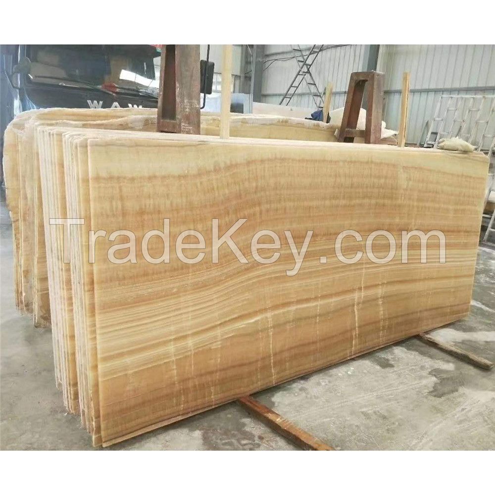 Honey Onyx Nice Natural Luxury White Onyx Slab onyx flooring tile For Interior Decoration