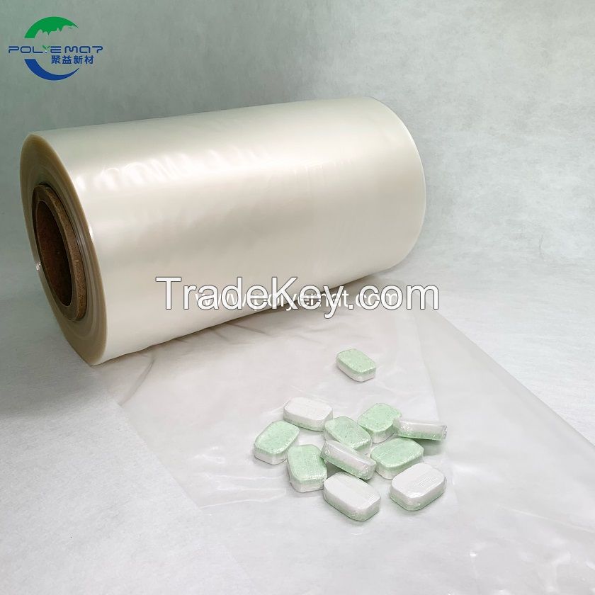 Water soluble heat shrink film shrinkable PVA PVOH film for Dishwasher tablets water soluble shrink film