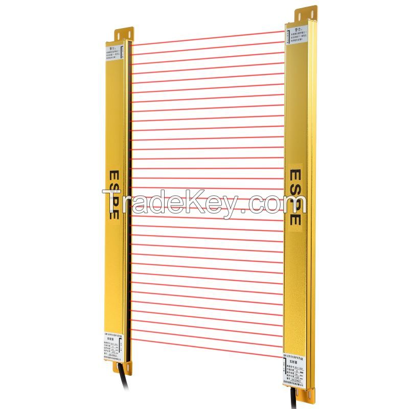 NPN PNP Ultra-thin Industrial Finger Protected Infrared Curtain Sensor Thru-beam Safety Light Curtain