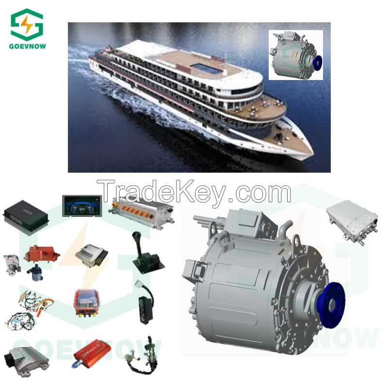 Electric inboard motor 94hp 175hp BMS dashboard VCU for  yacht ship