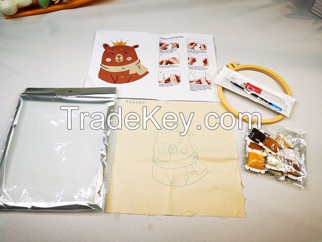 embroidery cross stitch needle work kit