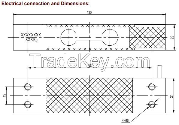 3kg to70kg single point load cell for electric platform scale