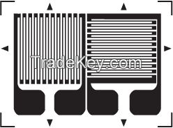 (BB-A) Double Axis Vertically Half Bridge Strain Gauge foil sensor for load cell