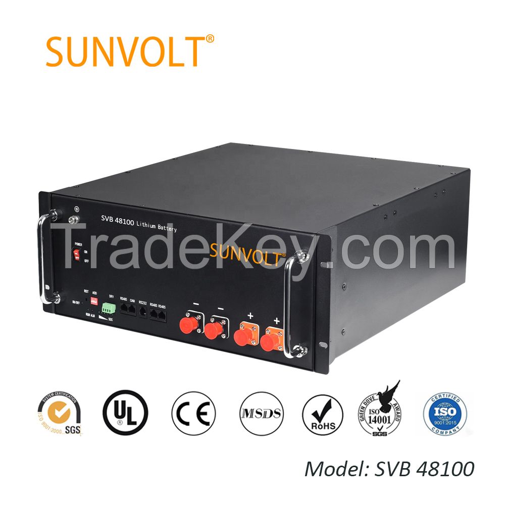 Sunvolt Bak battery 48v 100ah solar battery pack 48 volt battery pack