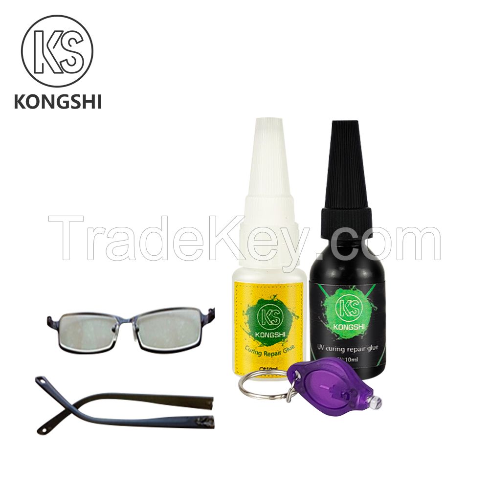 hot sales high quality UV Glue Strong Metal Crystal Glass Wood Ceramic Transparent glue and universal quick drying glue set